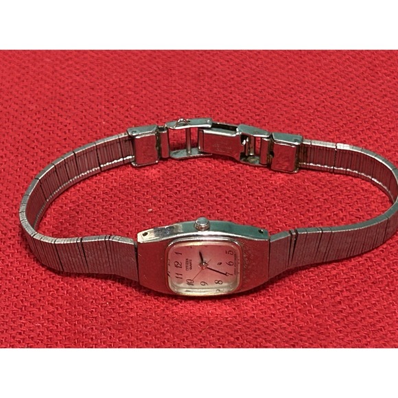 Vintage Citizen Women\'s Silver Watch‎ 2951-294289 K Japan New Battery Runs Great main image 12